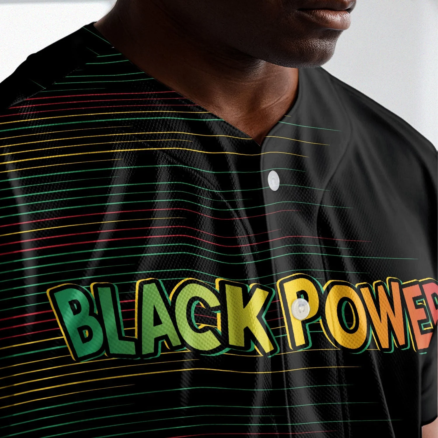 Black Power Won - African American Baseball Jersey - Gift for Black Dad, Grandpa, Husband - Image 5
