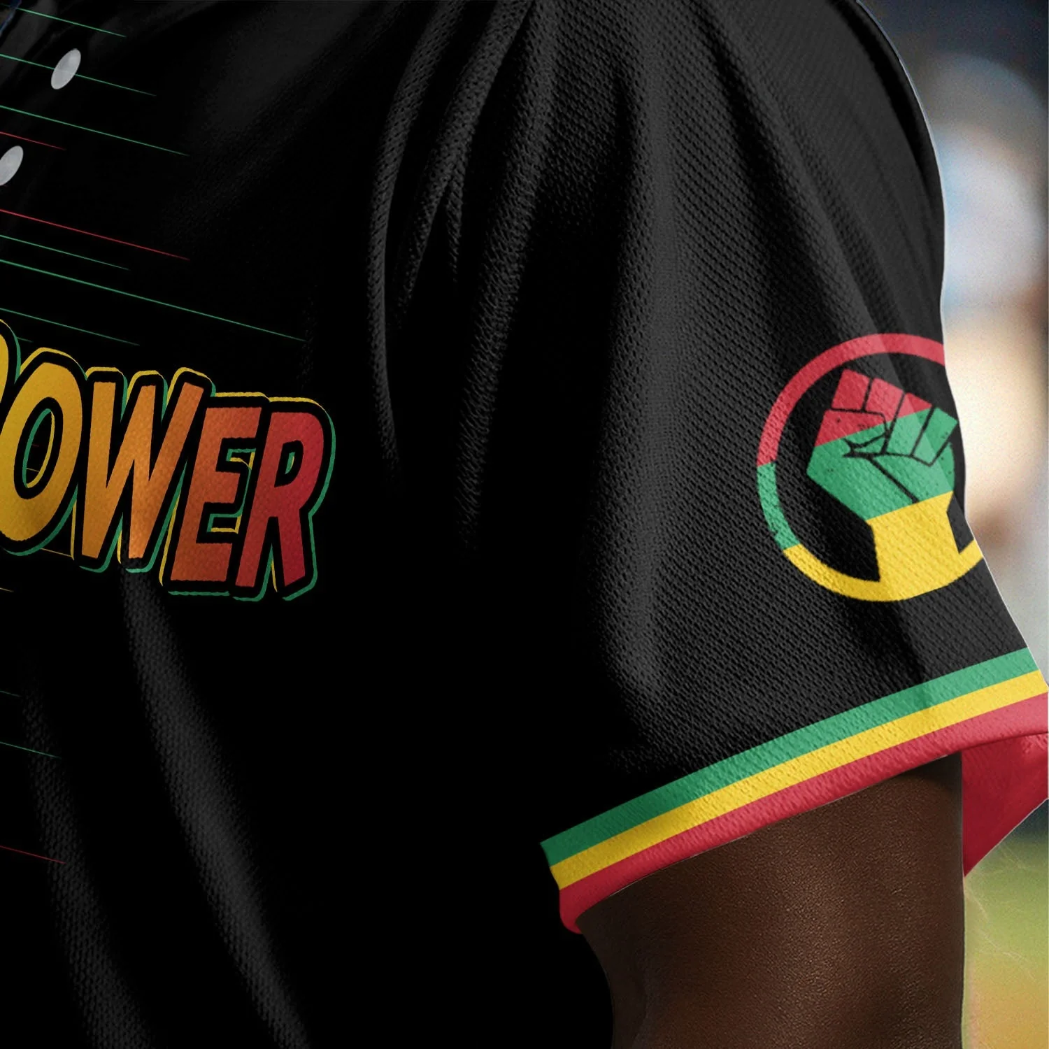 Black Power Won - African American Baseball Jersey - Gift for Black Dad, Grandpa, Husband - Image 6