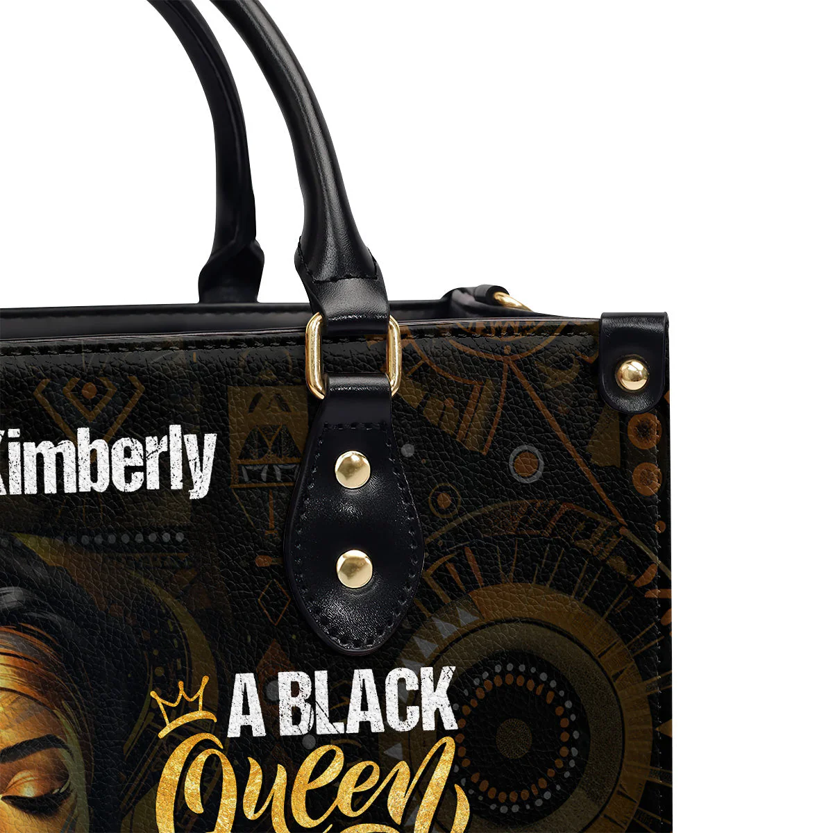 Black Queen Born In Custom Birth Month - Personalized Leather Handbag - Birthday Gift For Her HD95 - Image 6