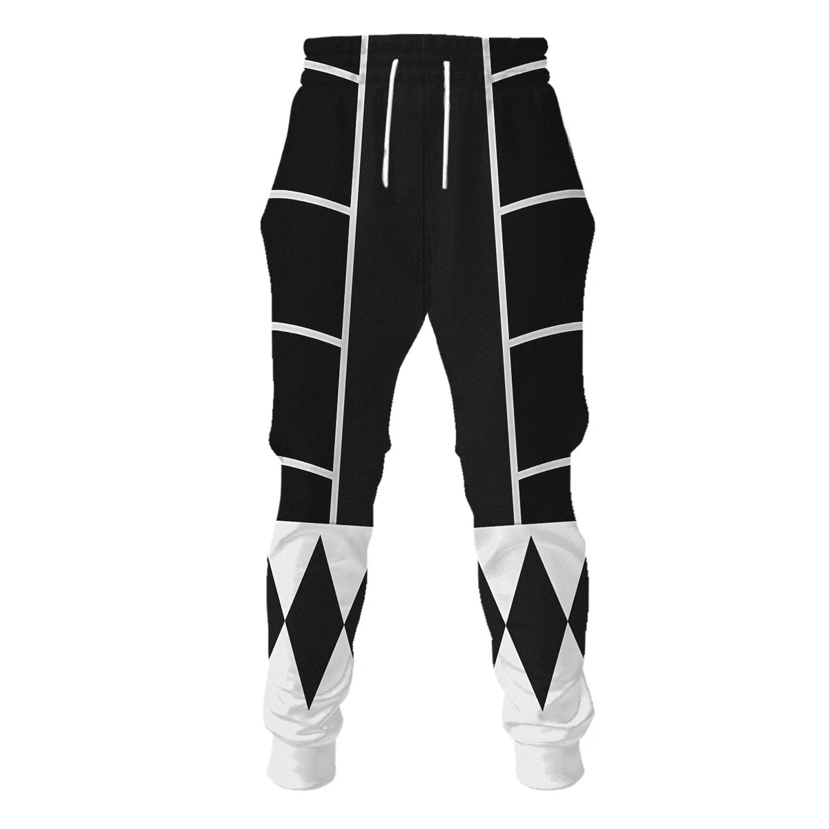 Black Mighty Morphin Power Ranger Cosplay C2 - Hoodie Set, Sweatshirt, Sweatpants PRHS90 - Image 4