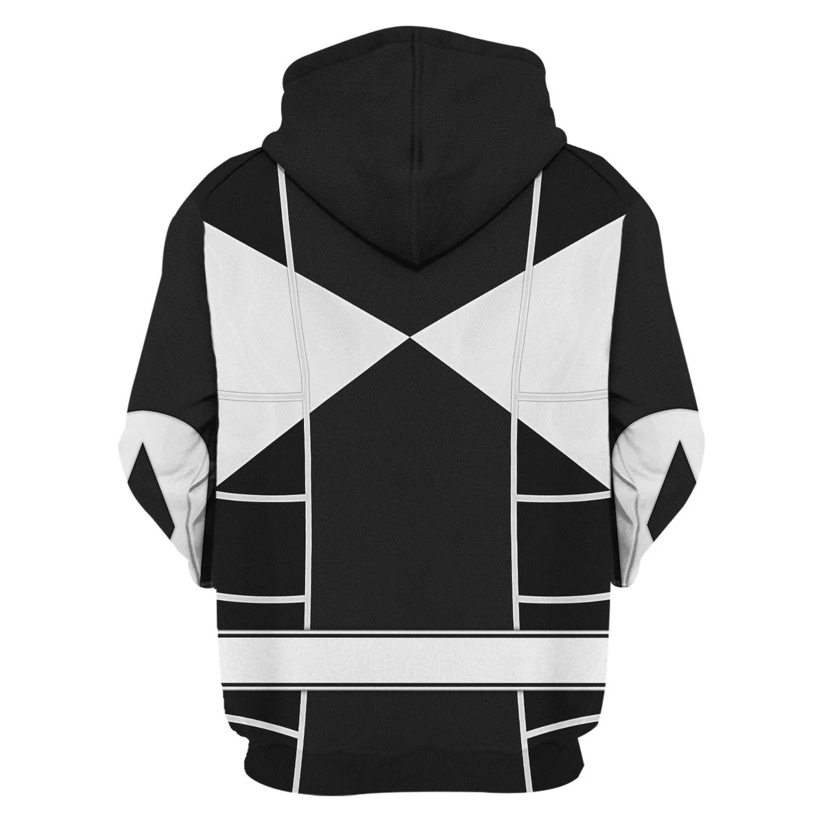 Black Mighty Morphin Power Ranger Cosplay C2 - Hoodie Set, Sweatshirt, Sweatpants PRHS90 - Image 6
