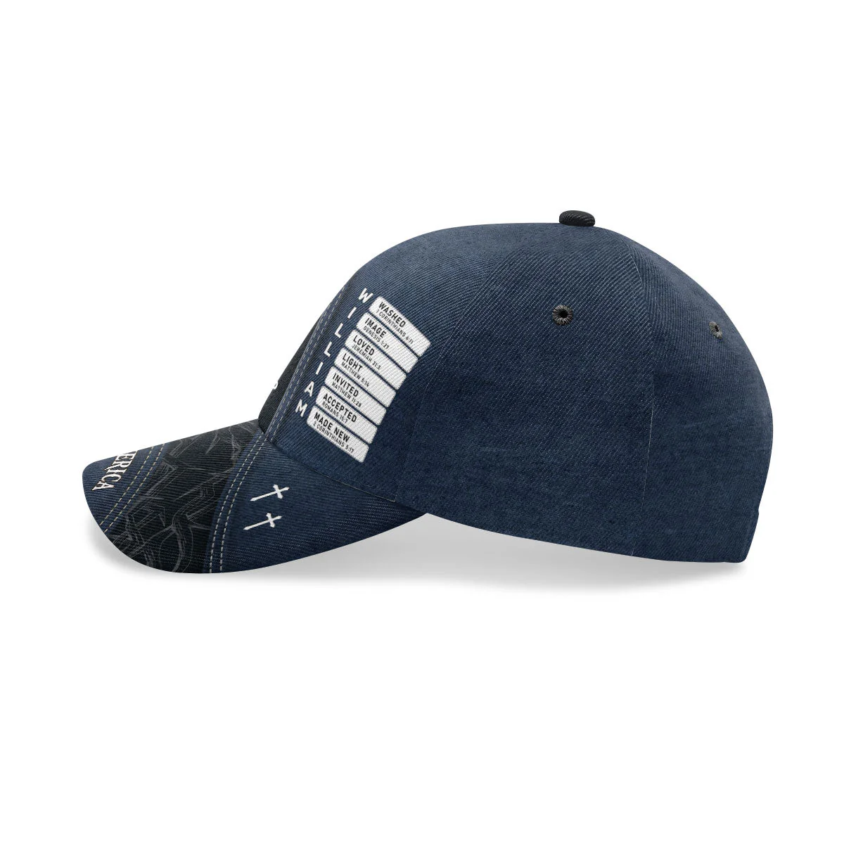 Blessed Is The Nation - Personalized Classic Cap - Christian Gift For Him BA01 - Image 5