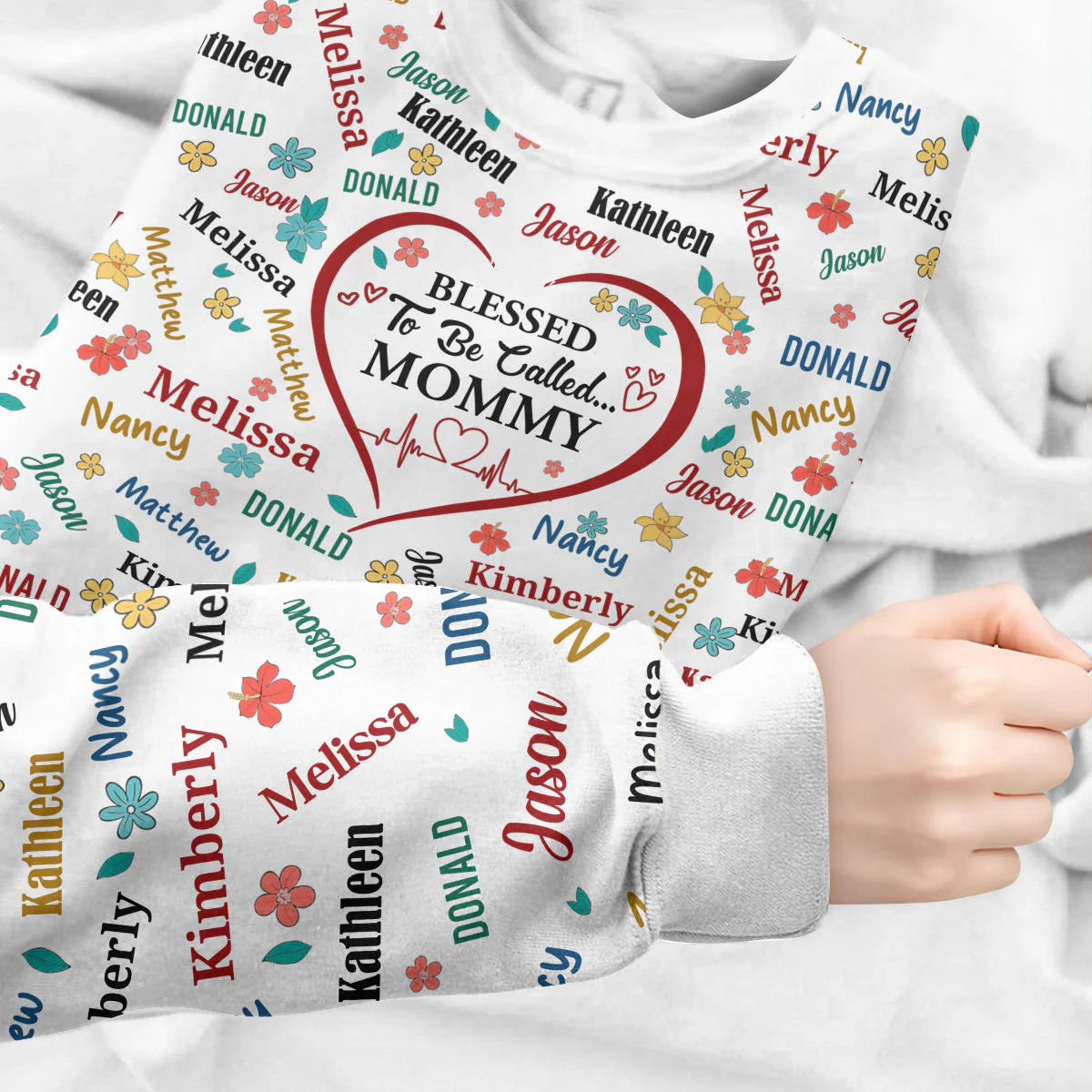 Blessed To Be Call Grandma - Personalized AOP Sweatshirt TD118
