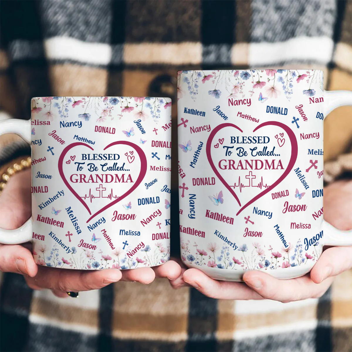 Blessed To Be Called Grandma -Personalized Mug - Christian Gift For Grandma BA01 - Image 4