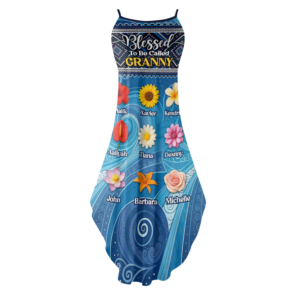 Blessed To Be Called -Personalized Maxi Dress - Gift For Grandma, Mama HD95 - Image 2