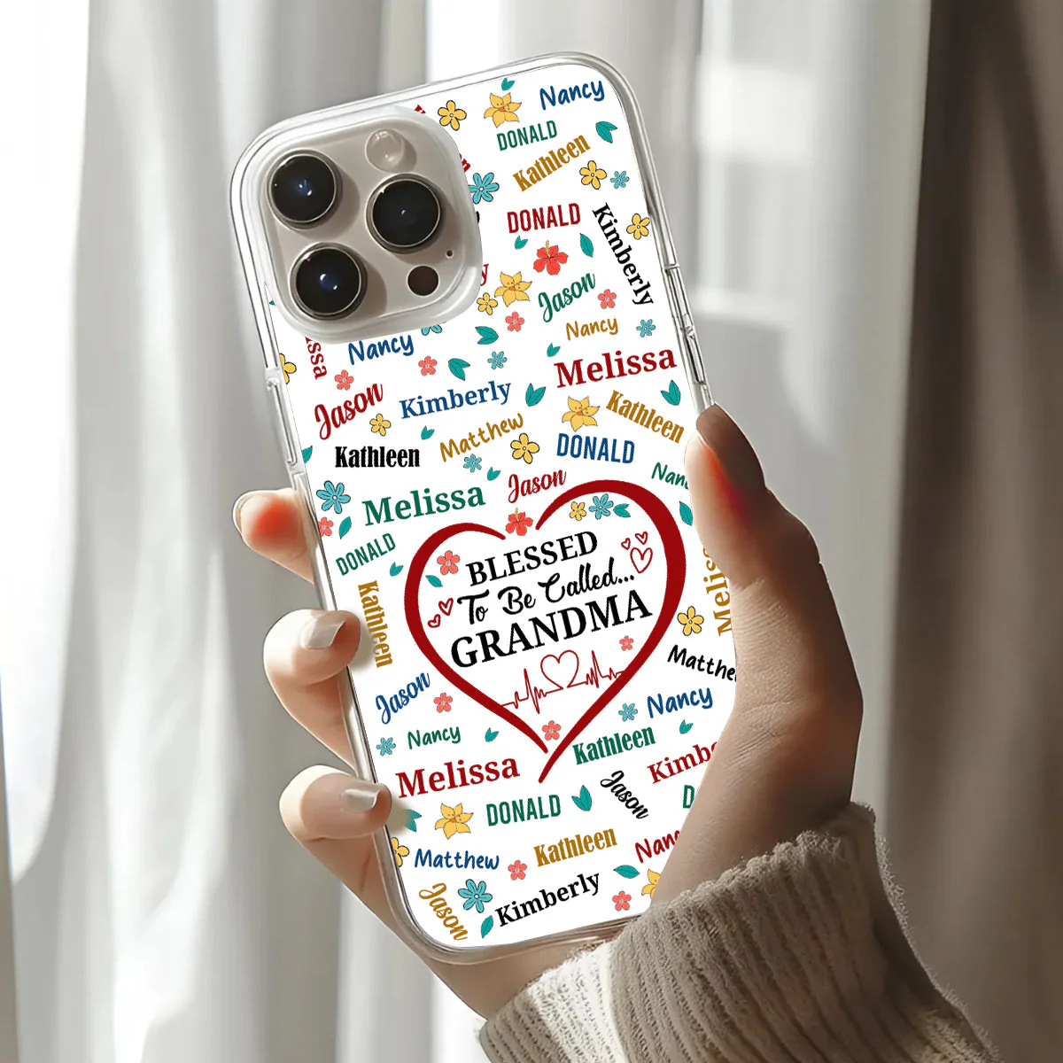 Blessed To Be Called - Personalized Phone Case - Christian Gift For Grandma BA01 - Image 3