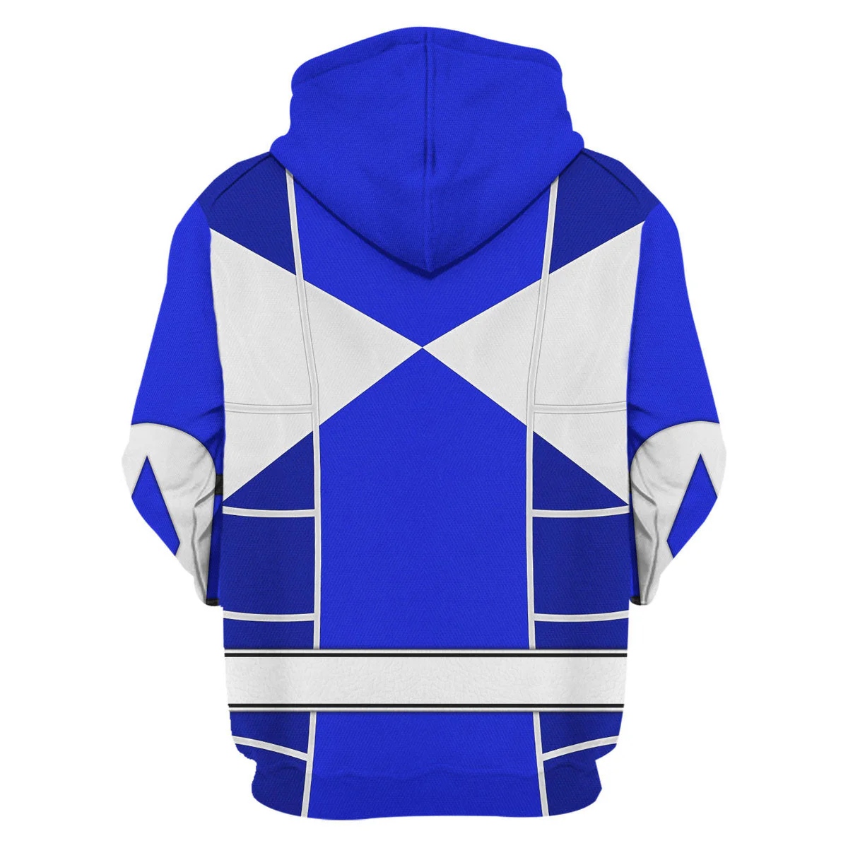 Blue Mighty Morphin Power Ranger Cosplay C2 - Hoodie Set, Sweatshirt, Sweatpants PRHS95 - Image 5