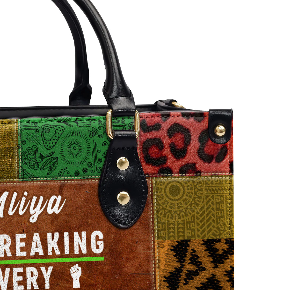 Breaking Every Chain 1865 - Personalized Juneteenth Leather Handbag - Gift For Black Pride, Her HD95 - Image 5