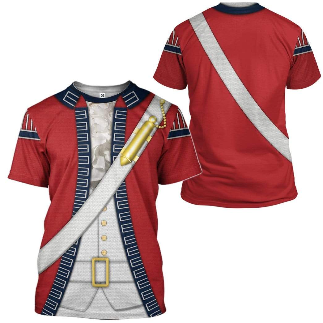 British Red Coat T-Shirt 3D For Men & Women - Image 2