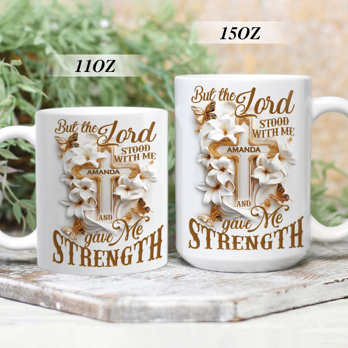 But The Lord Stood With Me And Gave Me Strength - Personalized Mug - Christian Gift For Her BA01 - Image 2