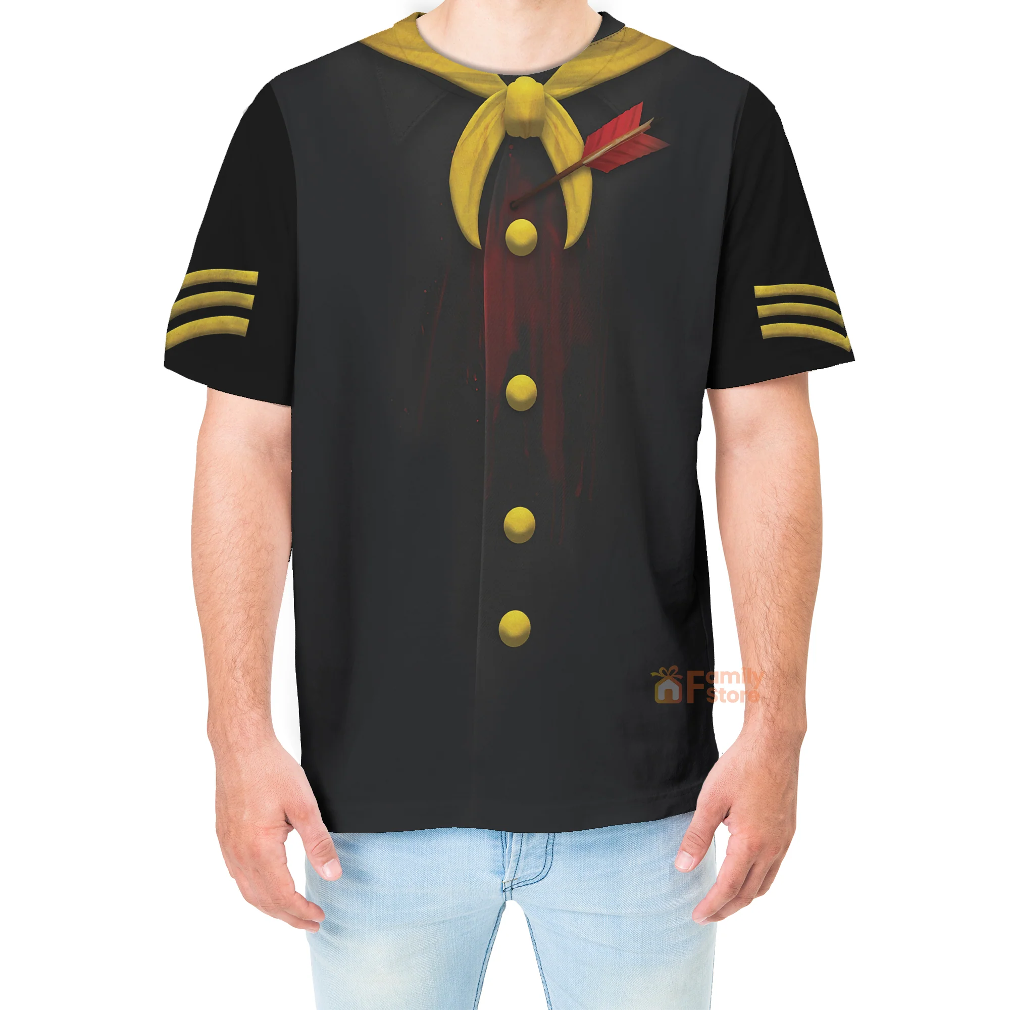 Cadaver Dans Neckerchief Scarf Haunted Mansion Costume T-Shirt - Image 4