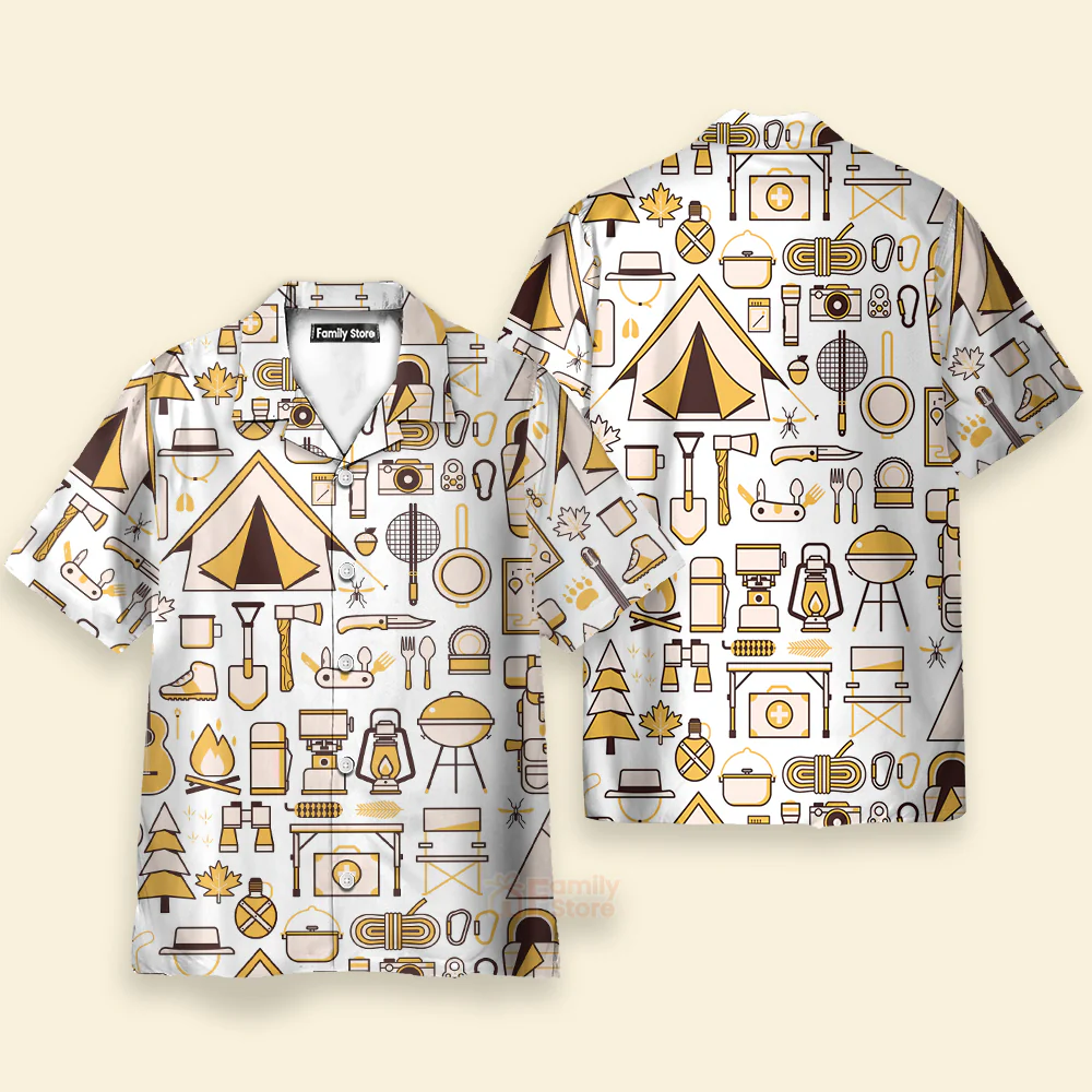 Camping And Furniture Aloha - Hawaiian Shirts - Image 2