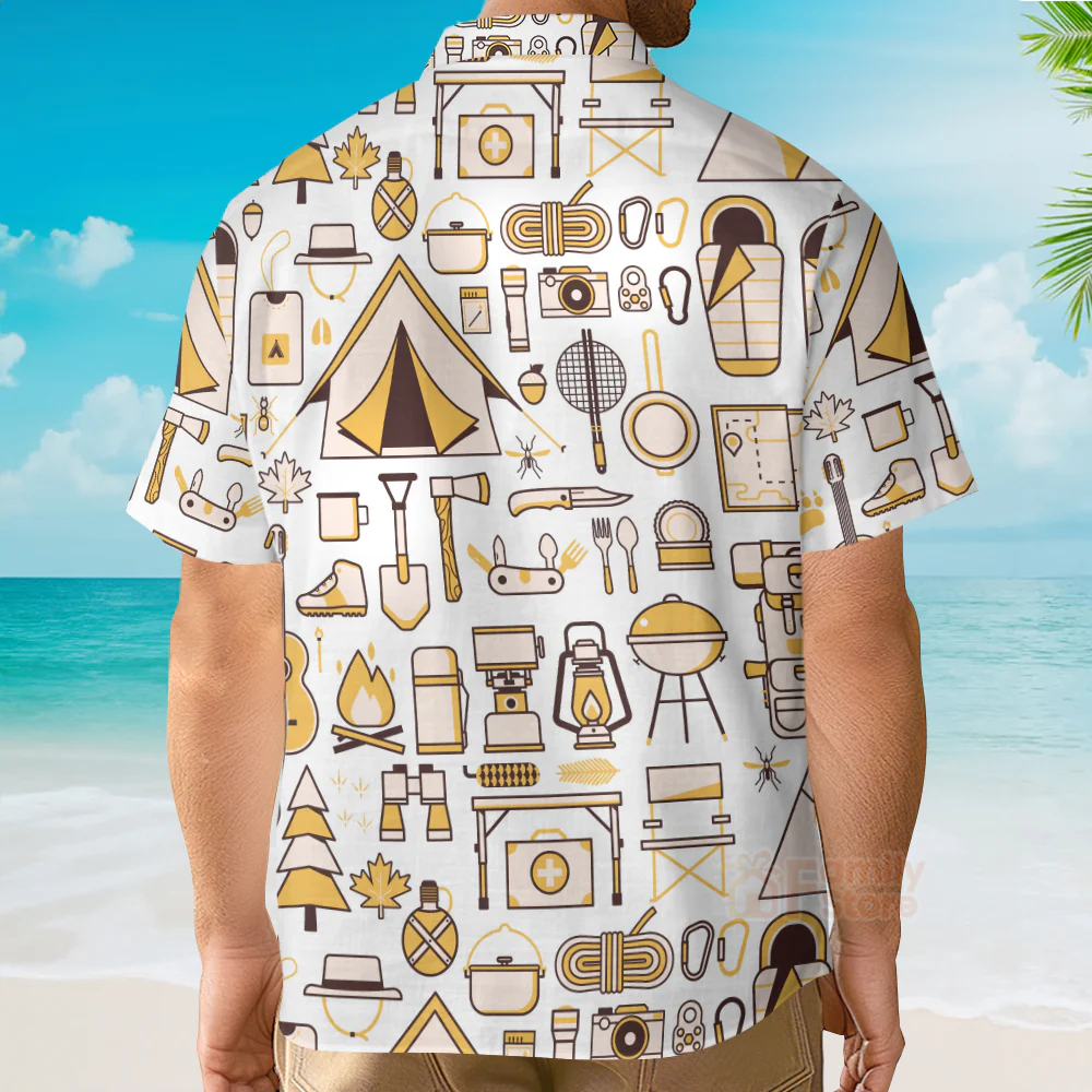 Camping And Furniture Aloha - Hawaiian Shirts - Image 3