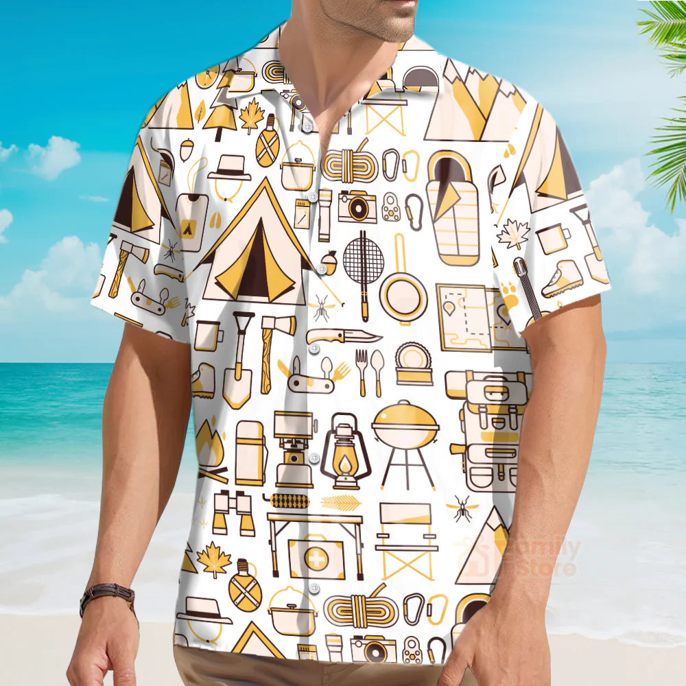 Camping And Furniture Aloha - Hawaiian Shirts - Image 4