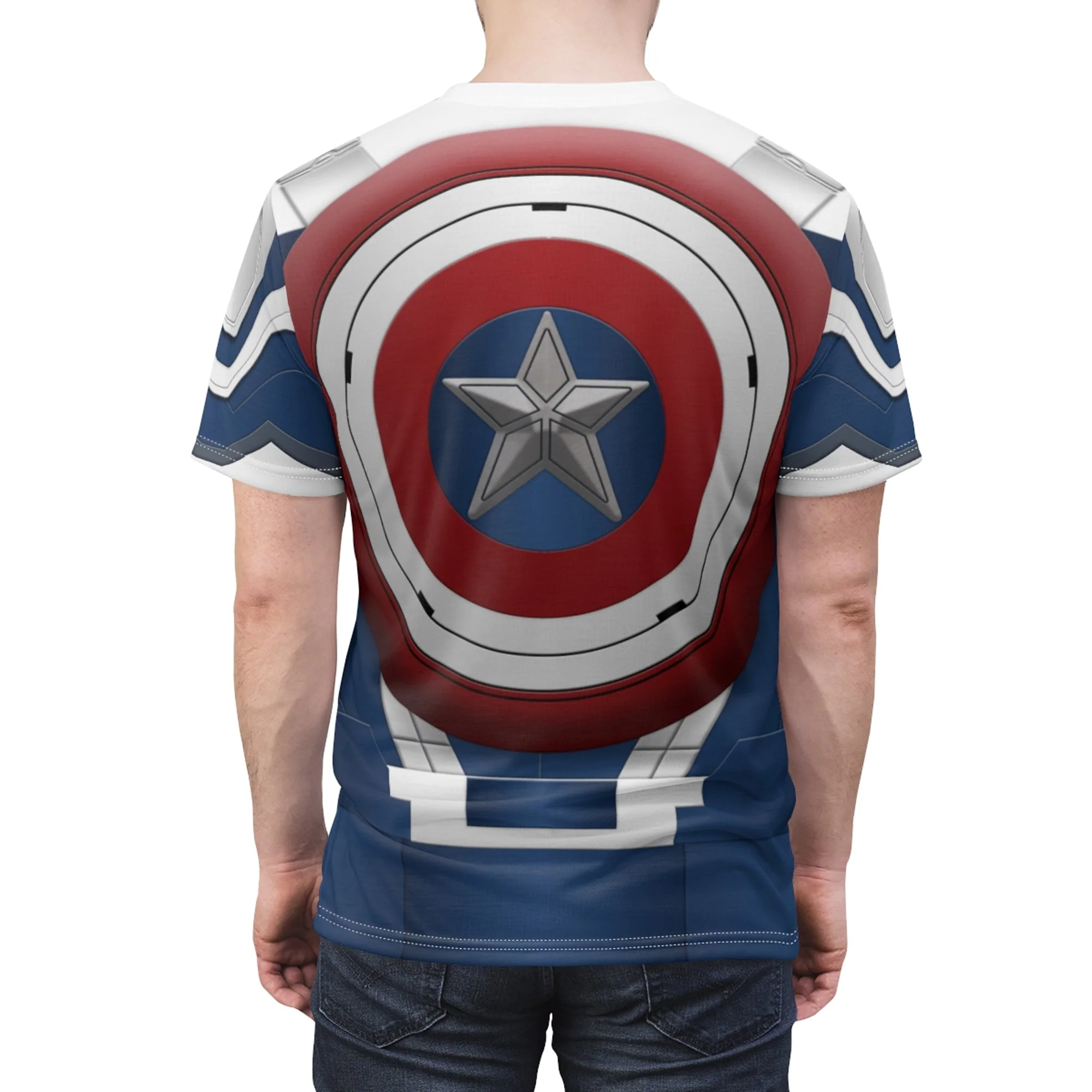 Captain America Falcon The Falcon And The Winter Soldier Costume T-Shirt - Image 2