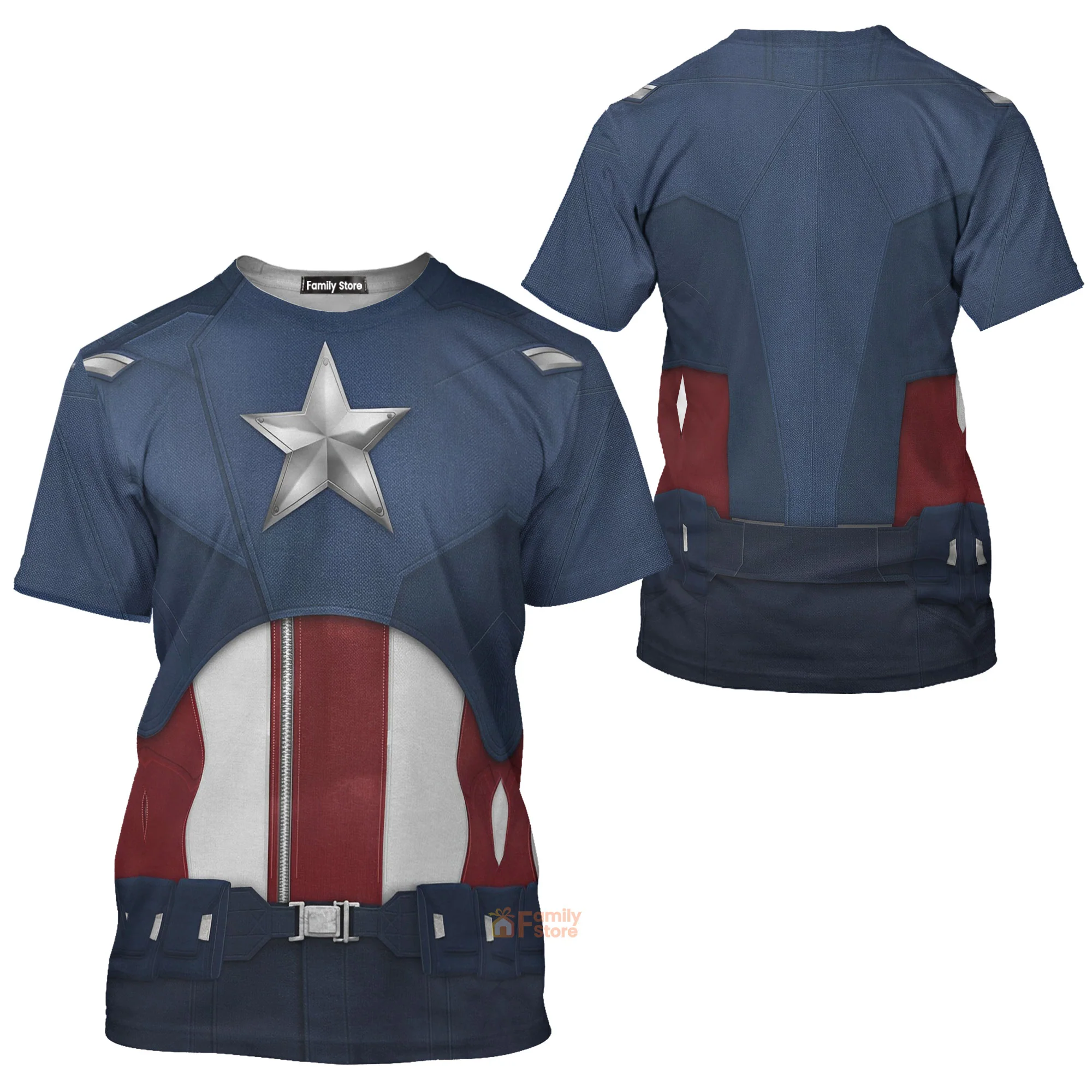 Captain America The Avengers Costume T-Shirt - Image 3