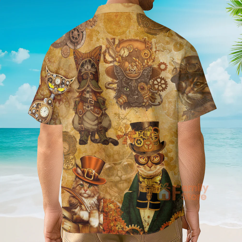 Cat Luxury Style - Hawaiian Shirt - Image 2