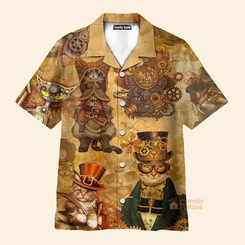 Cat Luxury Style - Hawaiian Shirt - Image 3