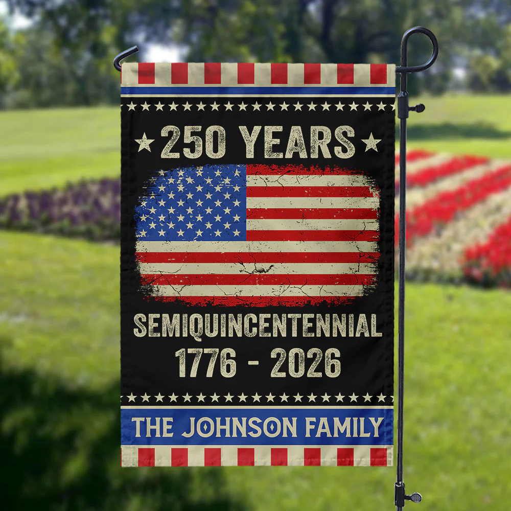 Celebrate 250th Anniversary United States - Personalized Flag - Patriotic Gift For Family HN02 - Image 4