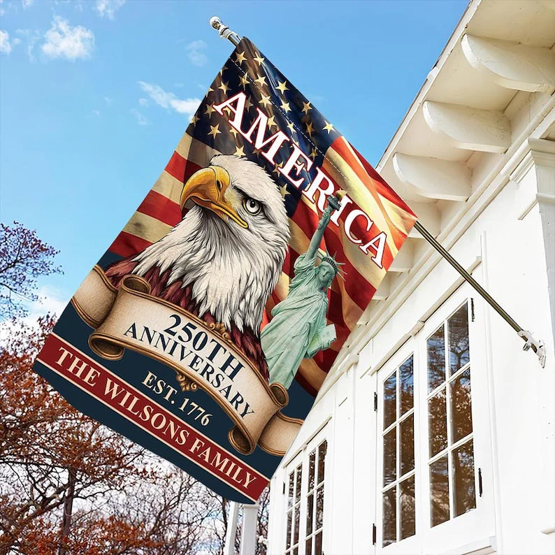 Celebrate America 250th Anniversary Freedom 1776 Flag - Gift For Patriotic, Veterans | HN02 - Image 2