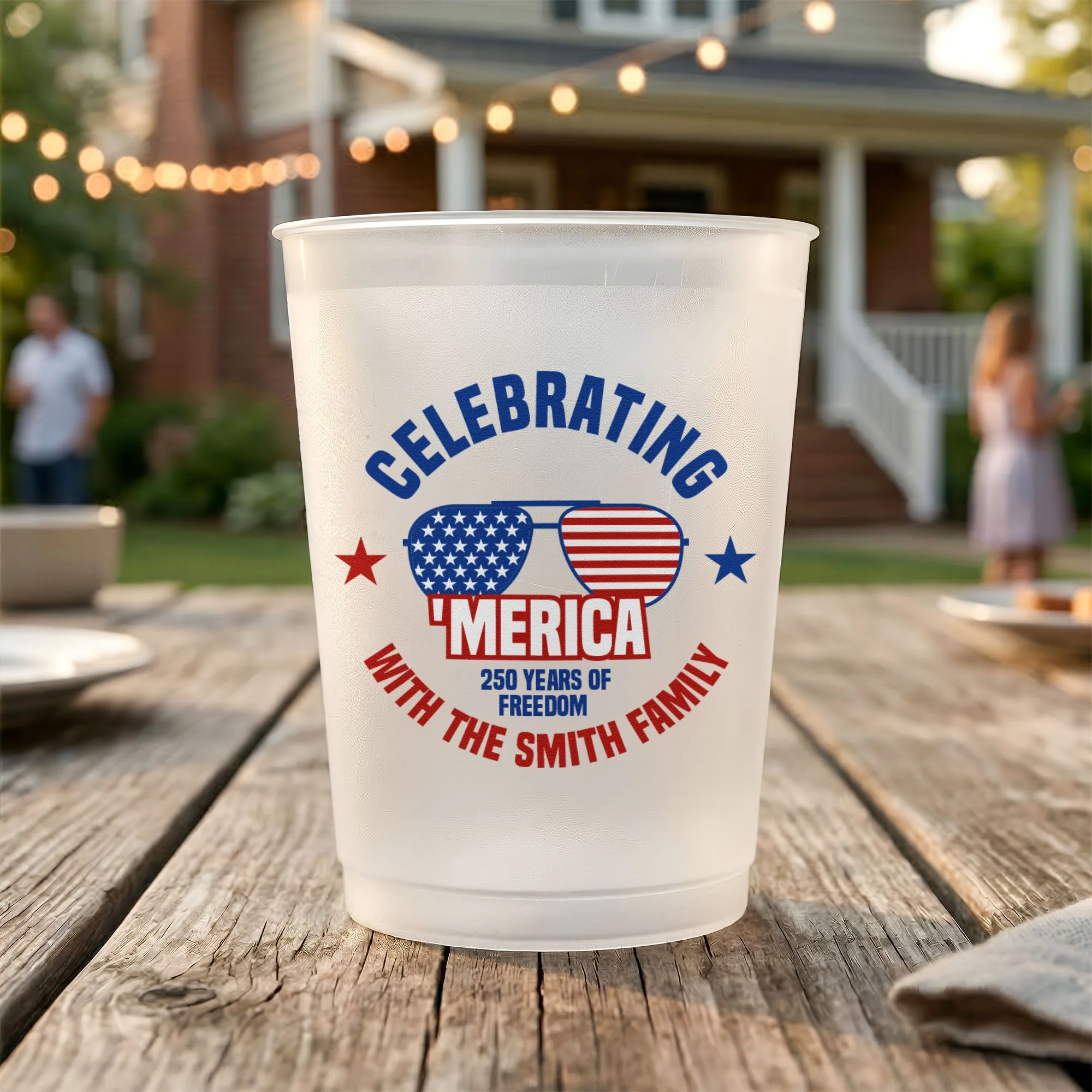 Celebrating America 250 Years Of Freedom - Personalized Cups - Gifts For Patriotic Family - Image 2