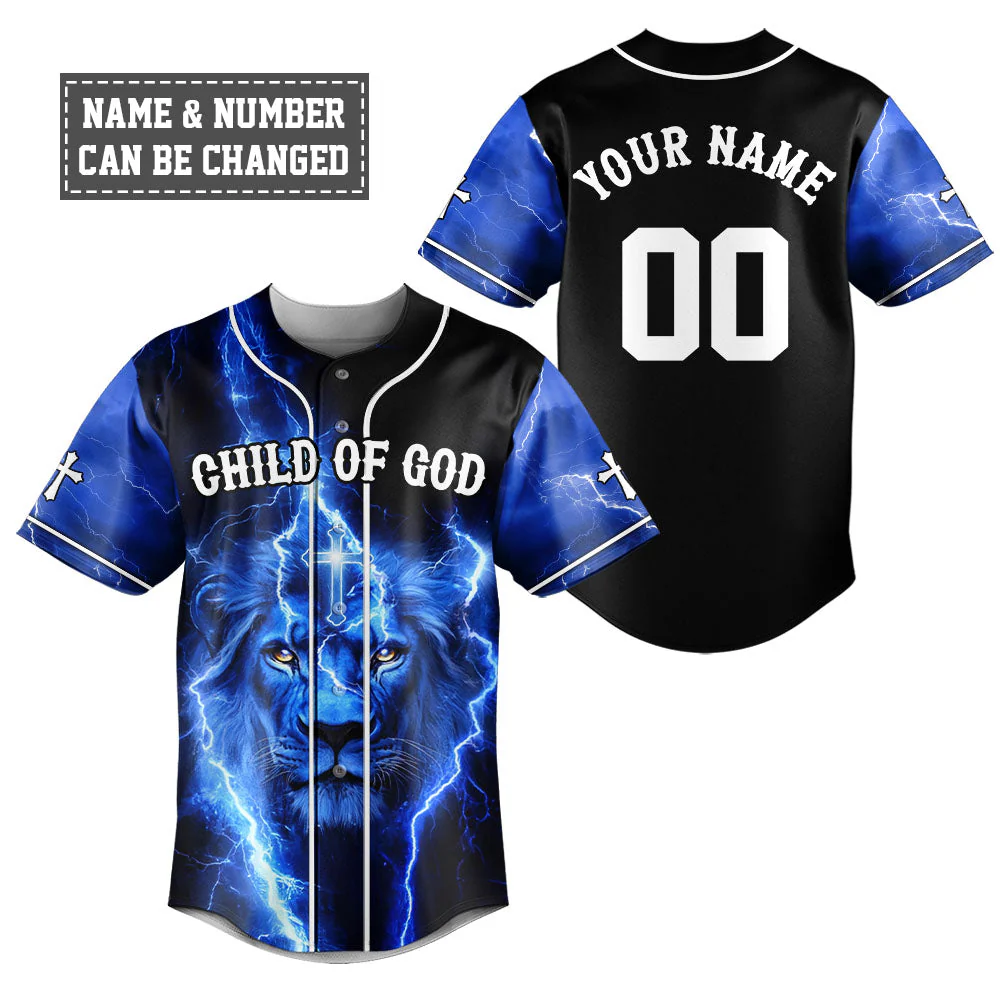 Child Of God Baseball Jersey - Christant Gift For Him
