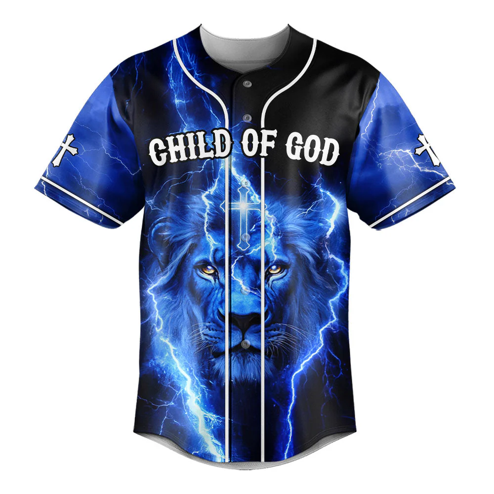 Child Of God Baseball Jersey - Christant Gift For Him - Image 2