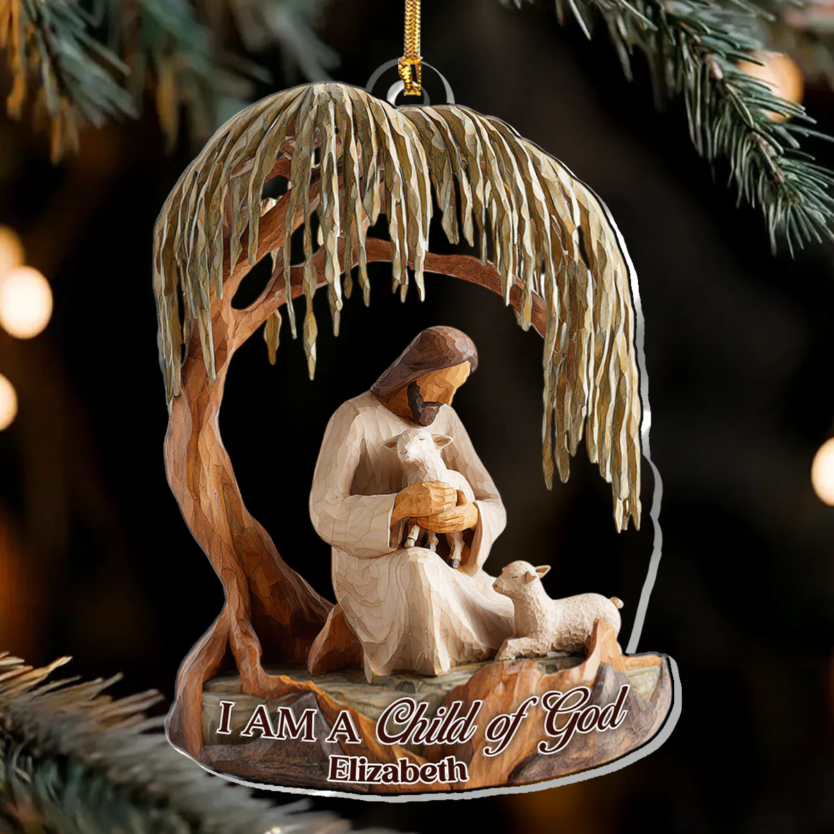 Child Of God - Personalized 1-Layer Acrylic Ornament HL128 - Image 3