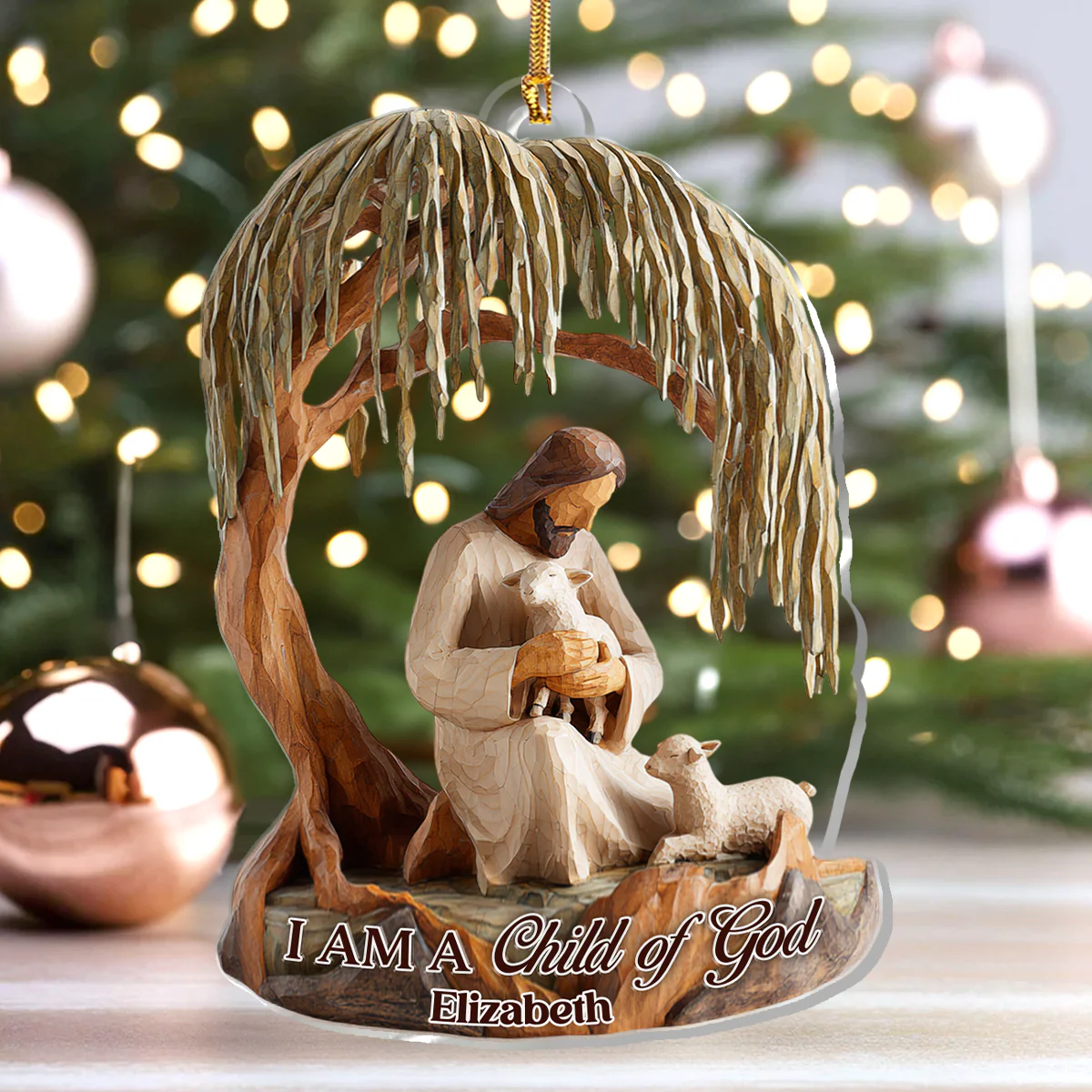 Child Of God - Personalized 1-Layer Acrylic Ornament HL128 - Image 4