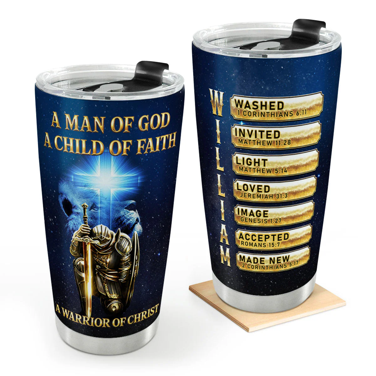 Child Of God - Personalized Stainless Steel Tumbler - Gift For Him HL128