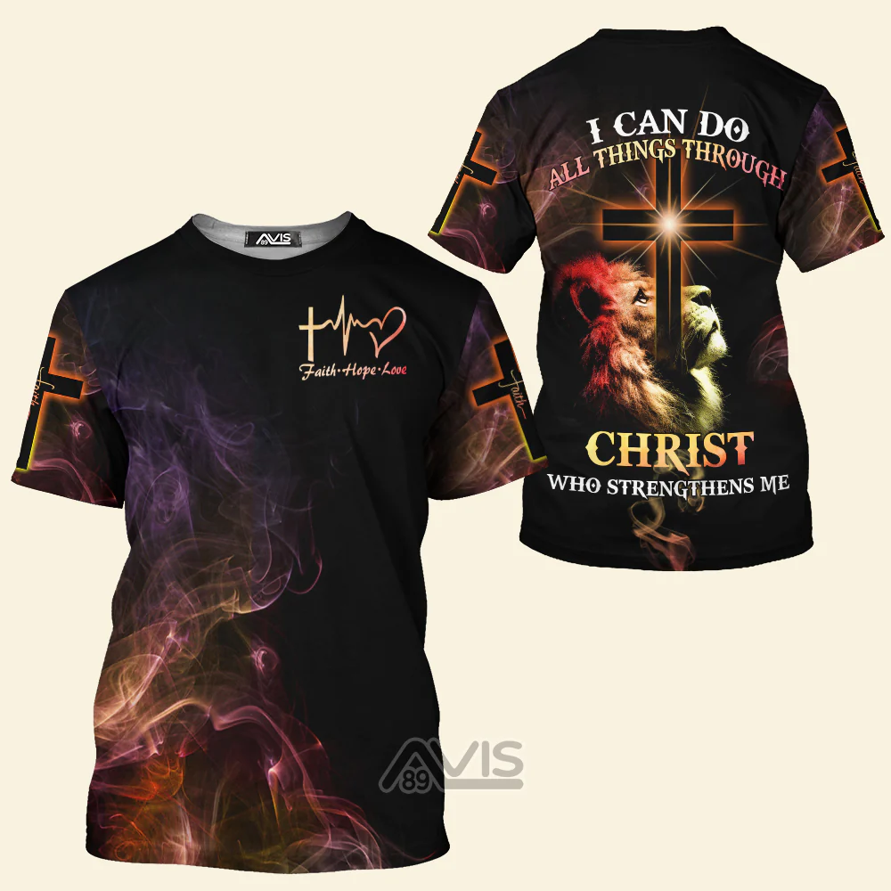 Christ Who Strengthens Me - 3D Tshirt - Image 2
