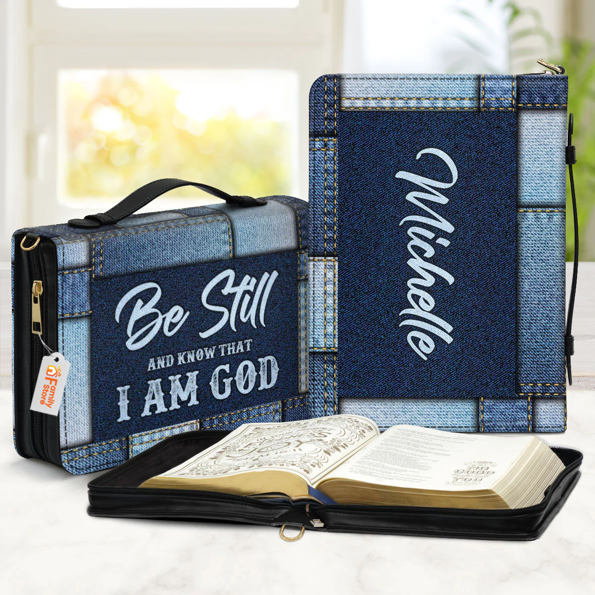 Christian Be Still And Know That I Am God - Unique Personalized Bible Covers - AT4081449 - Image 2