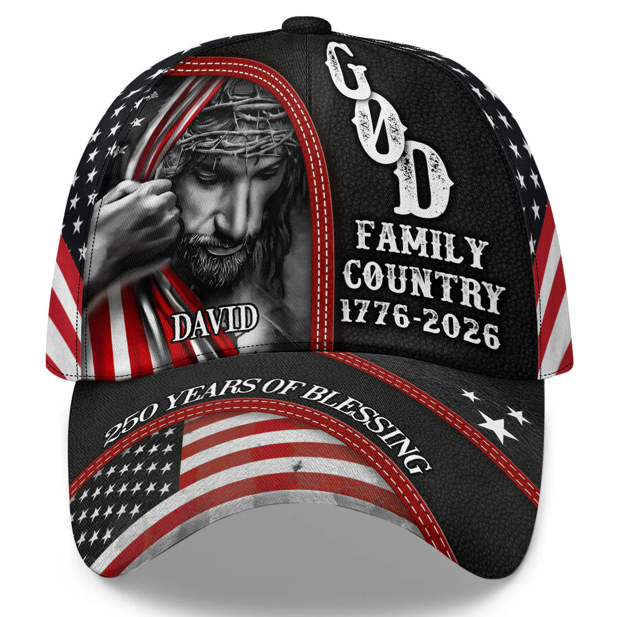 Christian Patriotic God Family Country - Personalized Classic Cap - 250 Years Of Independence Day Gift For Christian BA01