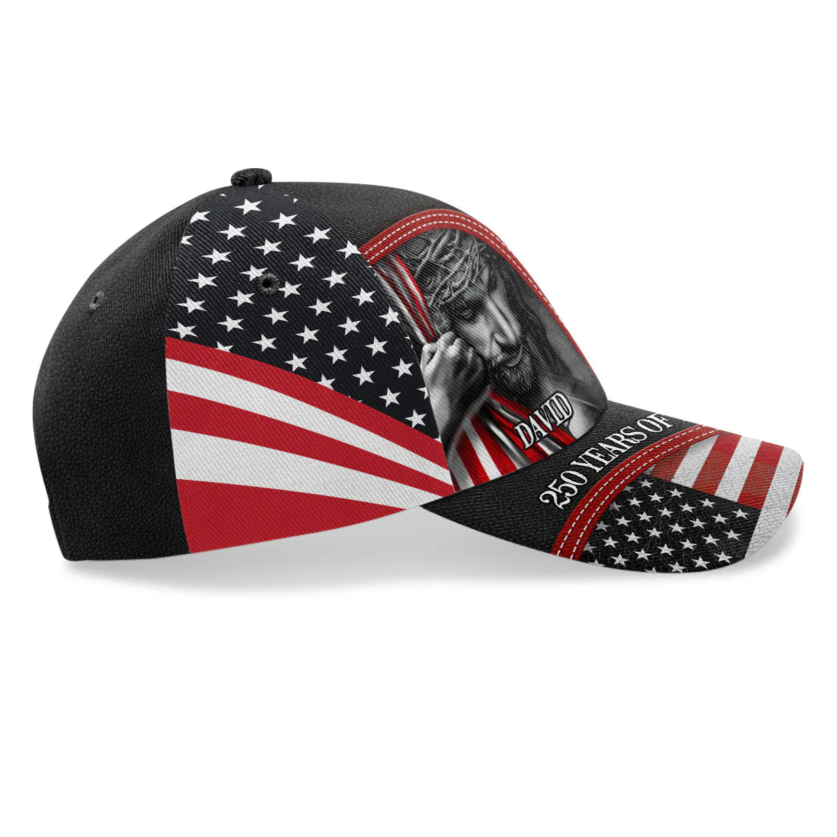 Christian Patriotic God Family Country - Personalized Classic Cap - 250 Years Of Independence Day Gift For Christian BA01 - Image 4