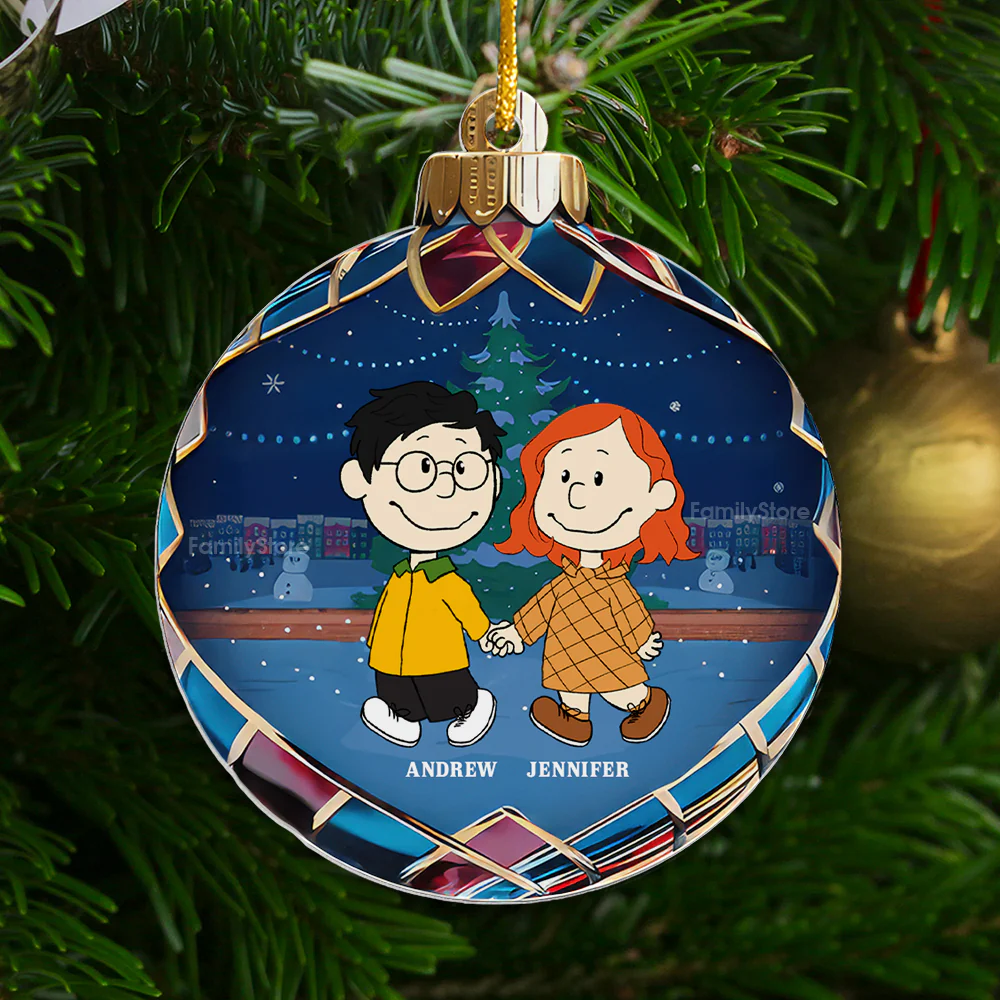 Christmas Baubles Peanut - Personalized Acrylic Ornament - Gift For Couple, Husband Wife - CL43 NH96 - Image 3