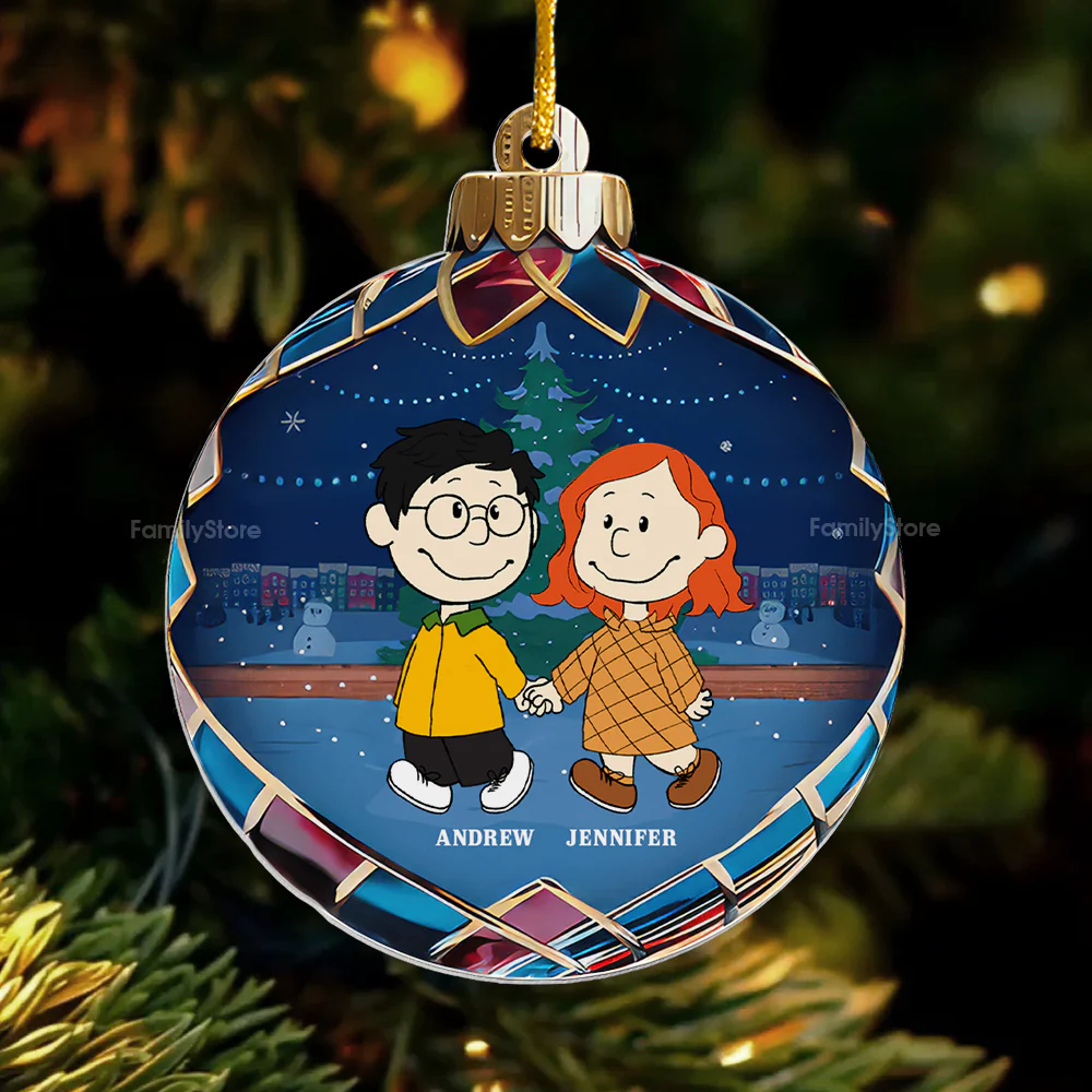 Christmas Baubles Peanut - Personalized Acrylic Ornament - Gift For Couple, Husband Wife - CL43 NH96 - Image 4