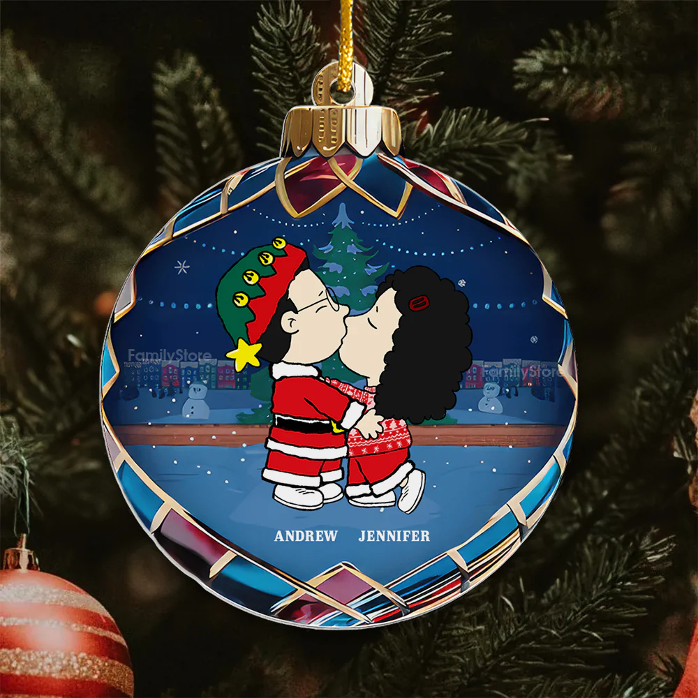 Christmas Baubles Peanut - Personalized Acrylic Ornament - Gift For Couple, Husband Wife - CL45 NH96