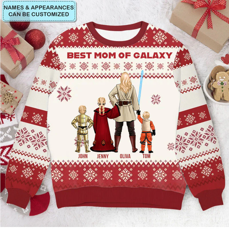 Christmas Stwa Family Costumes - Personalized Custom Ugly Sweatshirt - Christmas Gift For Family, Family Members - CL08 PT - Image 2