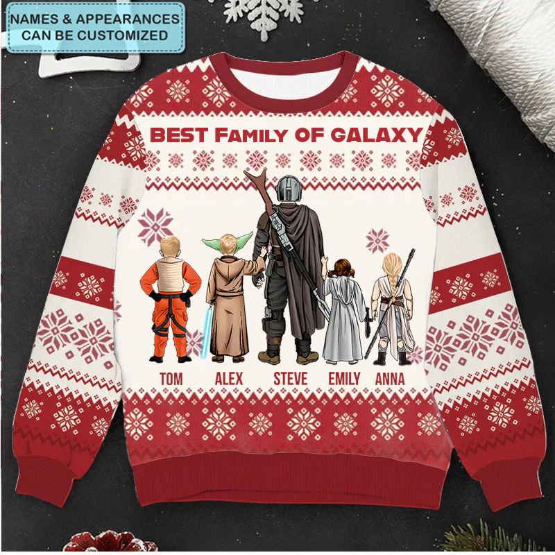 Christmas Stwa Family Costumes - Personalized Custom Ugly Sweatshirt - Christmas Gift For Family, Family Members - CL08 PT - Image 4