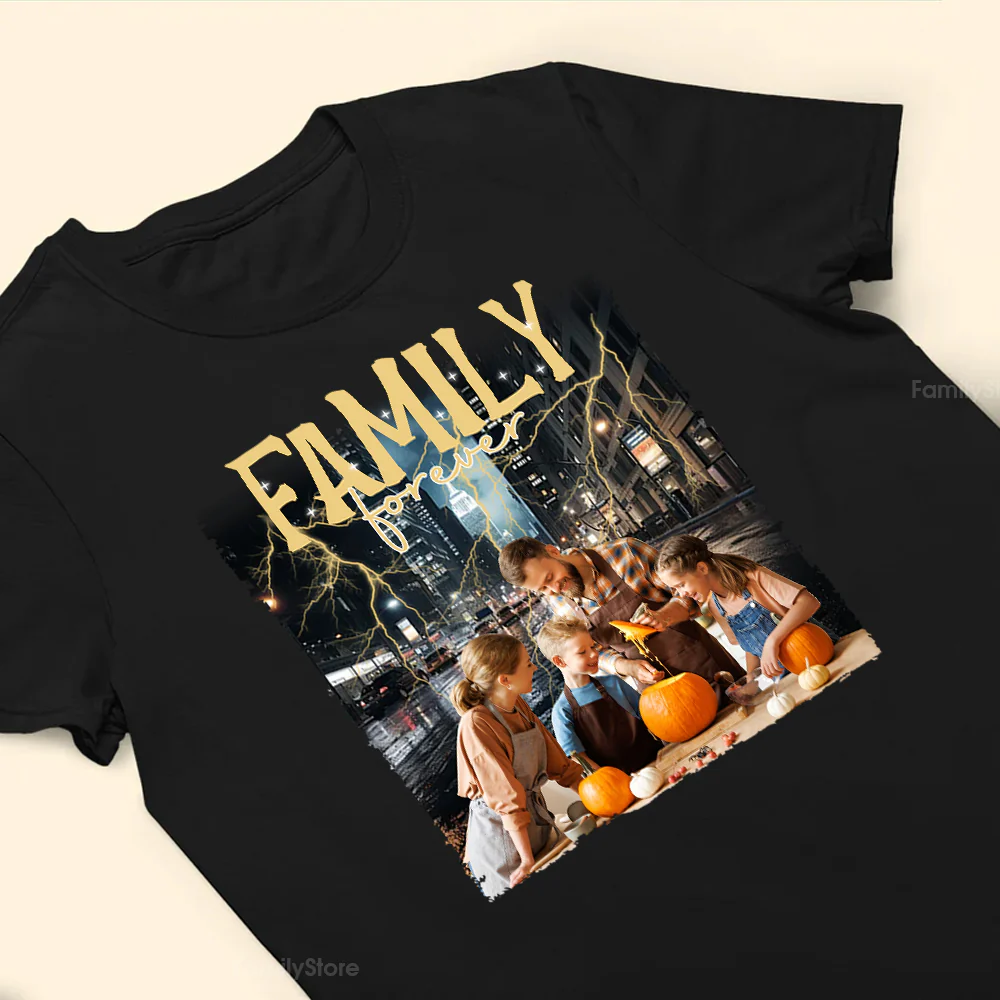 City Road After Rain Family Forever - Gift For Family Members, Friends - Personalized Shirt NA94 - Image 3