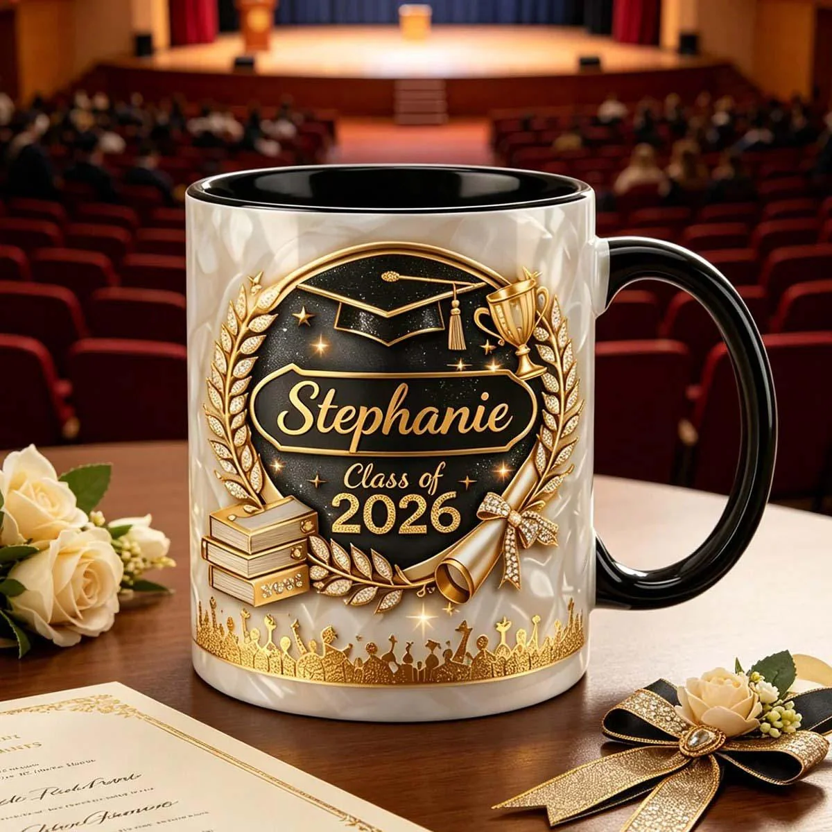 Class Of 2026 Graduation - Personalized Accent Mug - Gift For Graduates