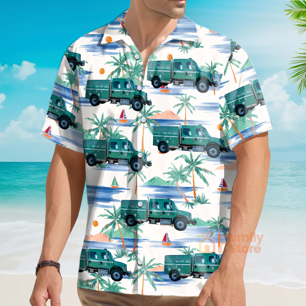Clovis, California, U.S. Forest Service Sierra National Forest - Hawaiian Shirt - Image 4