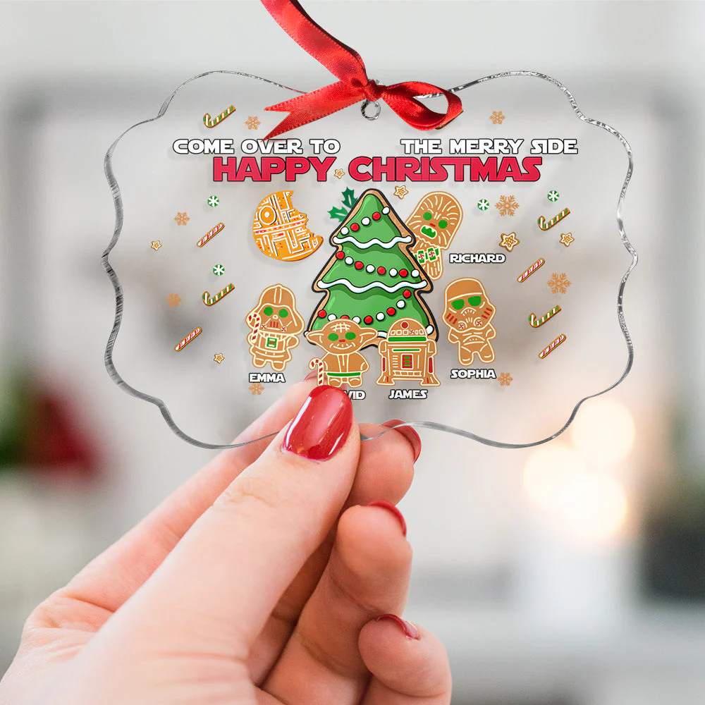 Come Over To The Merry Side Happy Christmas Stwa - Personalized Acrylic Ornament - Christmas Gift For Friend, Family Member NA94 - Image 3