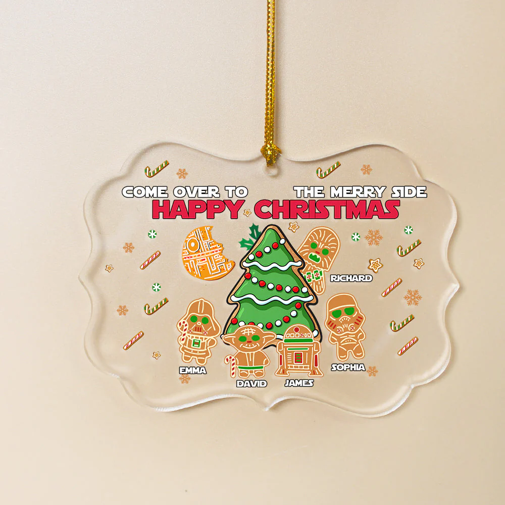 Come Over To The Merry Side Happy Christmas Stwa - Personalized Acrylic Ornament - Christmas Gift For Friend, Family Member NA94 - Image 4