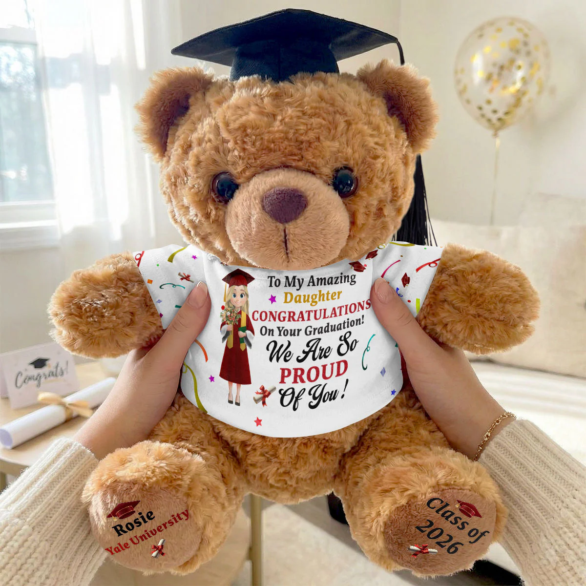 Congratulations On Your Graduation - Personalized Graduation Bear - Graduation Gifts For Him, Her - Big Dreams, Bright Future - Image 4
