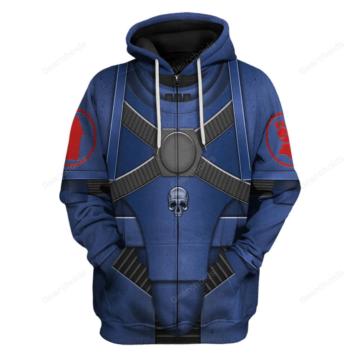 Crimson Fists Mark IV Maximus Power Armor - Costume Cosplay Hoodie Sweatshirt Sweatpants CSWRH179 - Image 3