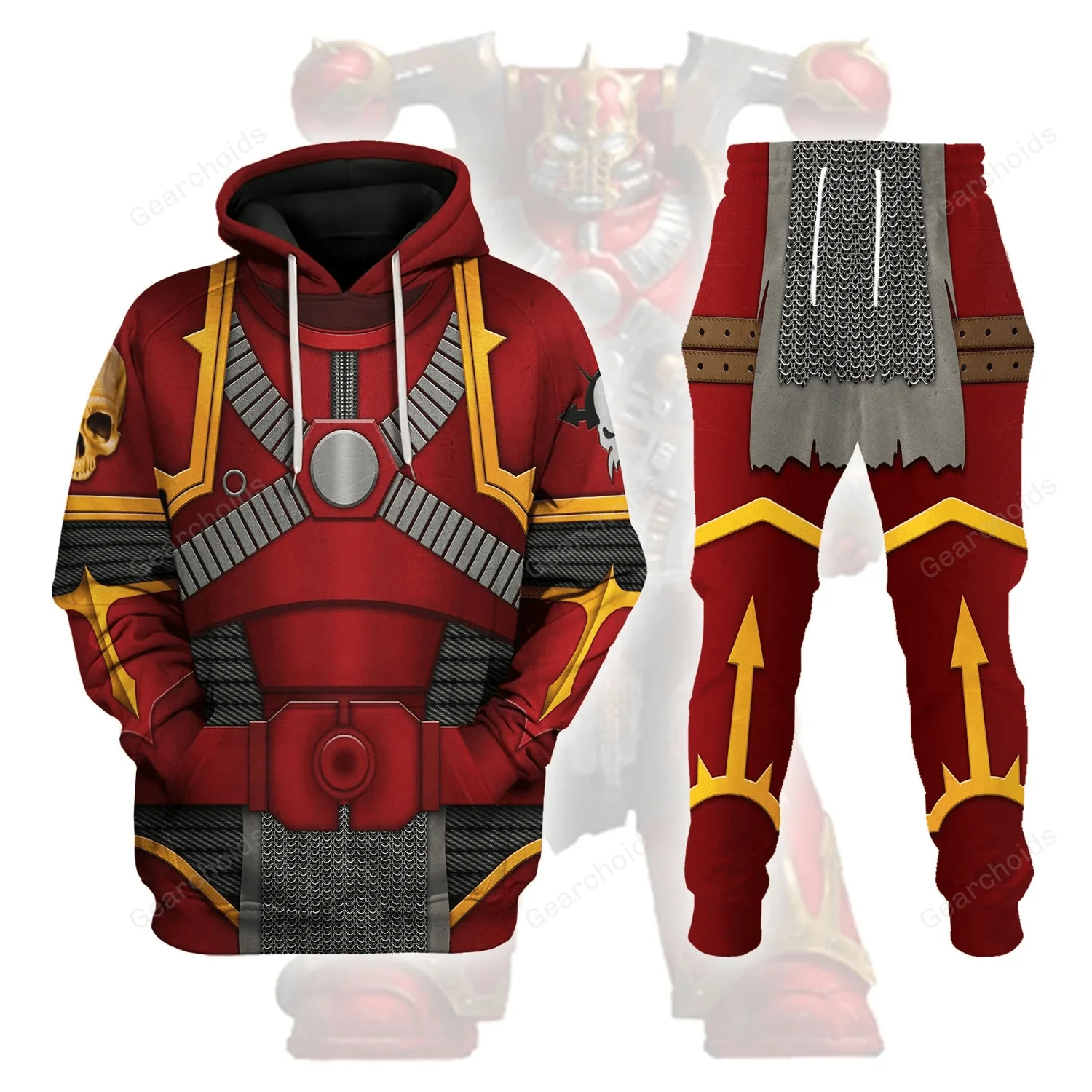 Crimson Slaughter Warband Colour Scheme - Costume Cosplay Hoodie Sweatshirt Sweatpants CSWRH091