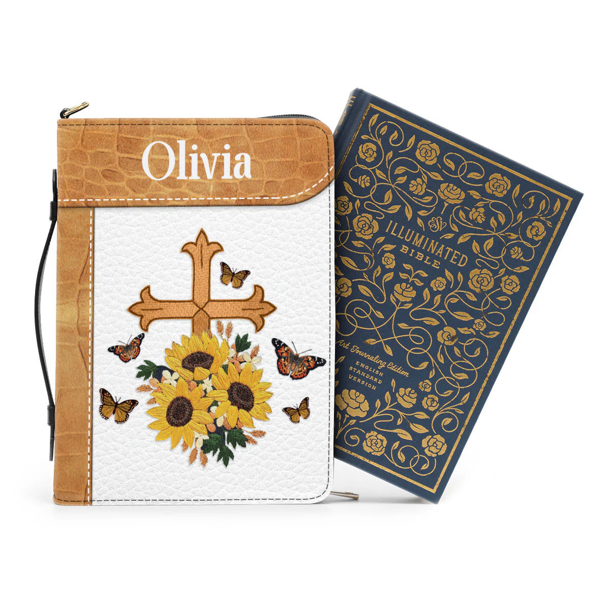 Cross This Is The Day That The Lord Has Made - Beautiful Personalized Bible Covers - AT4081406 - Image 3