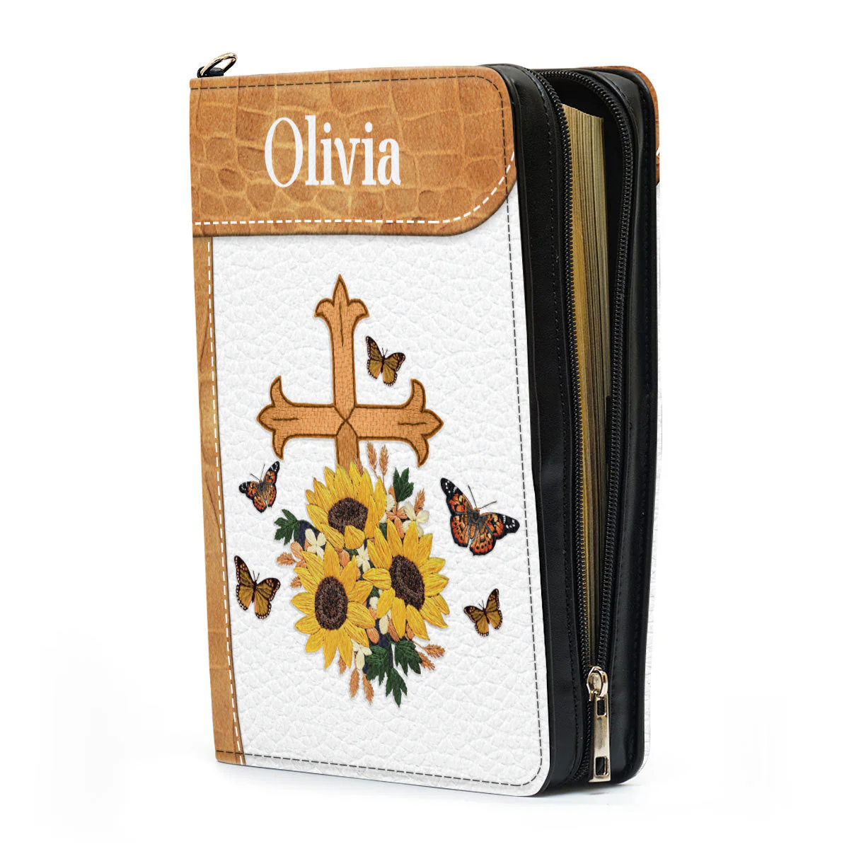 Cross This Is The Day That The Lord Has Made - Beautiful Personalized Bible Covers - AT4081406 - Image 4