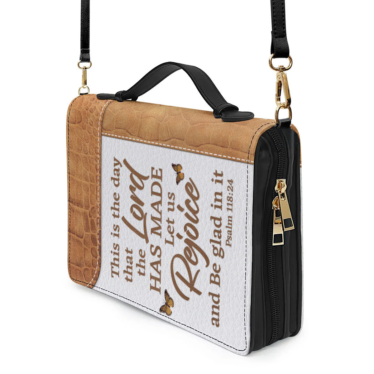 Cross This Is The Day That The Lord Has Made - Beautiful Personalized Bible Covers - AT4081406 - Image 5